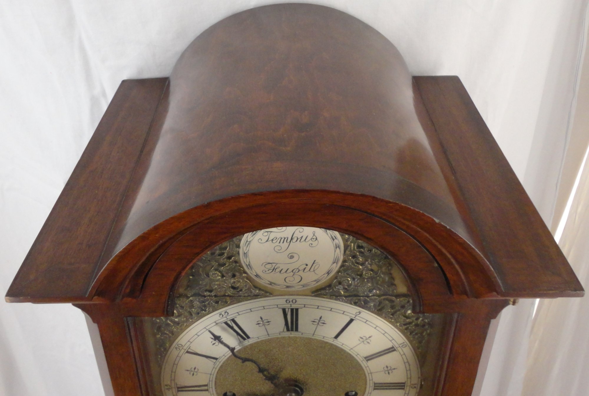Nice quality mahogany Westminster quarter chime grandaughter clock